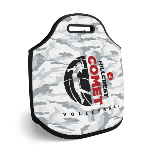 Comet Volleyball - White Camo Neoprene Lunch Bag