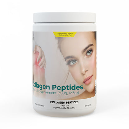 Collagen Peptides Type I & III Supplement (350g, 12.3oz)