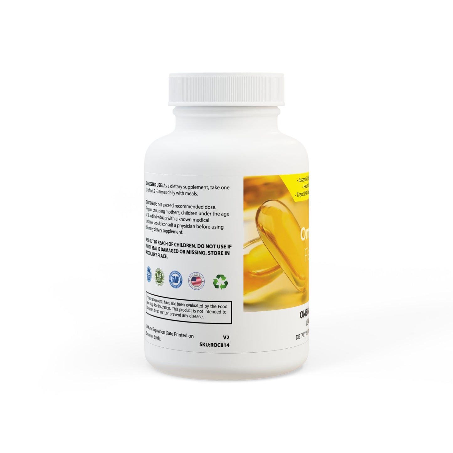 Omega 3 Fish Oil Supplement (60 Softgels)