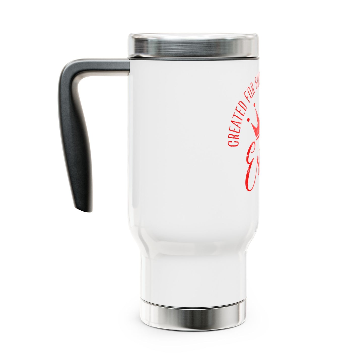 MN Esthers - Stainless Steel Travel Mug with Handle, 14oz