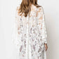 Elegant Lace Fringed Kimono