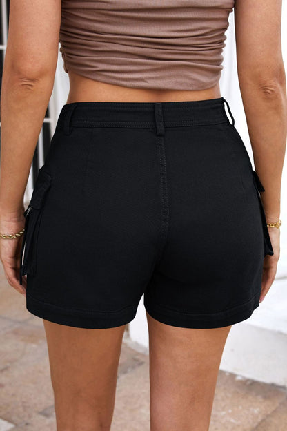 Mandy High Waist Shorts with Pockets