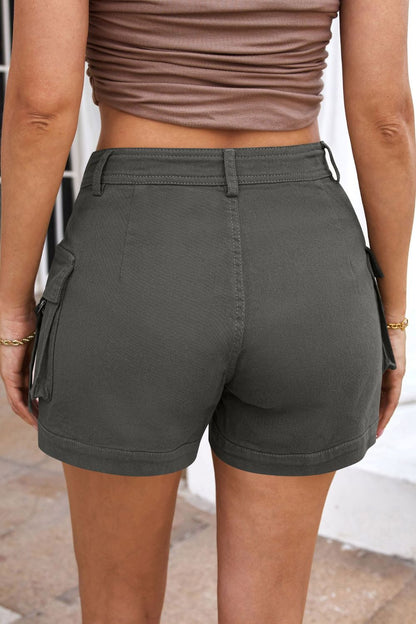 Mandy High Waist Shorts with Pockets