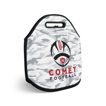 Comet Football - White Camo Neoprene Lunch Bag