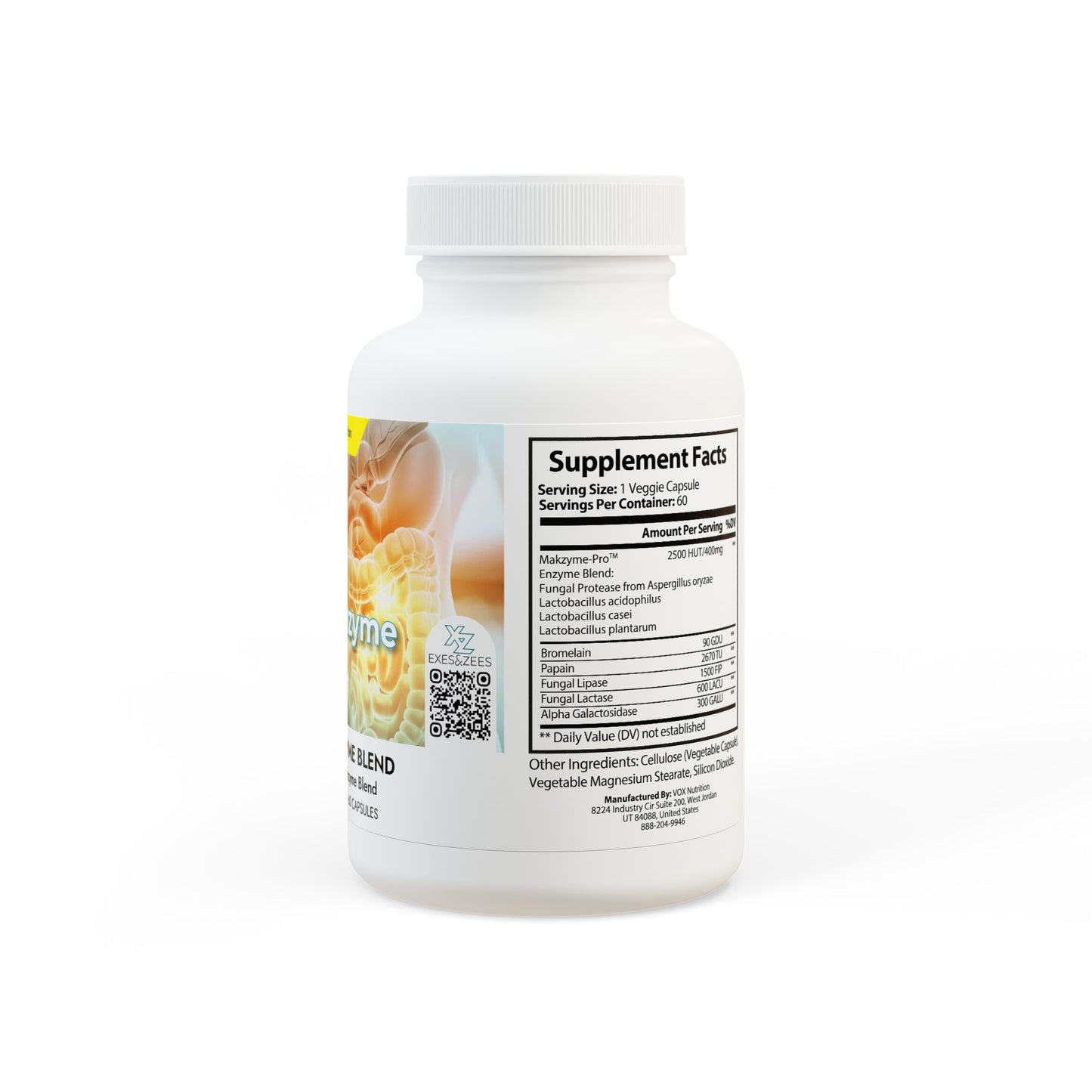 Digestive Enzyme Blend Supplement (60 Capsules)