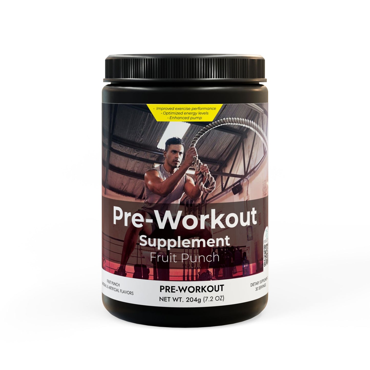 Pre-Workout Supplement, Fruit Punch (204g, 7.1oz)