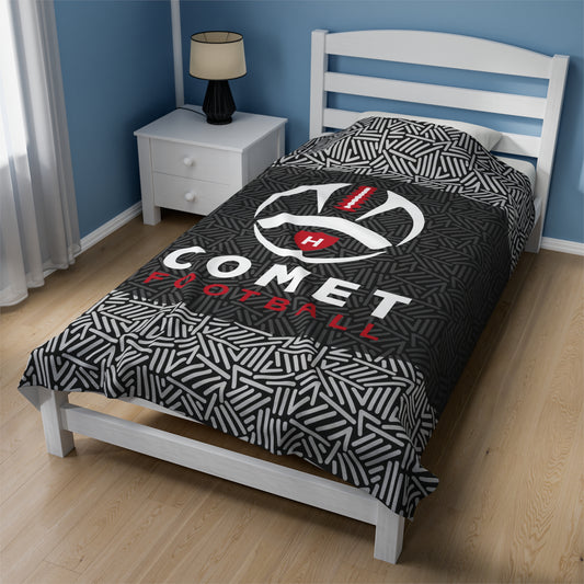 Comet Football - Velveteen Plush Blanket