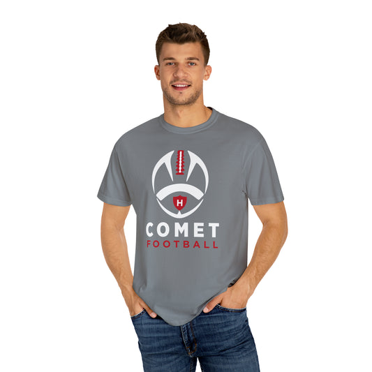Comet Football - Unisex Garment-Dyed T-shirt