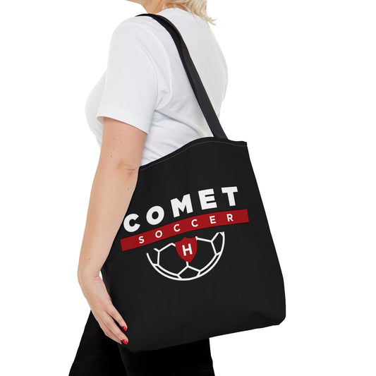Comet Soccer - Black Tote Bag