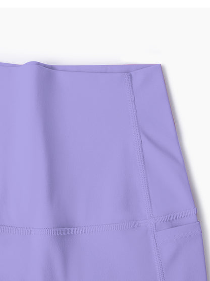 Pocketed High Waist Active Shorts