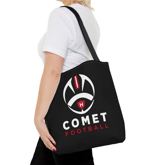 Comet Football - Black Tote Bag