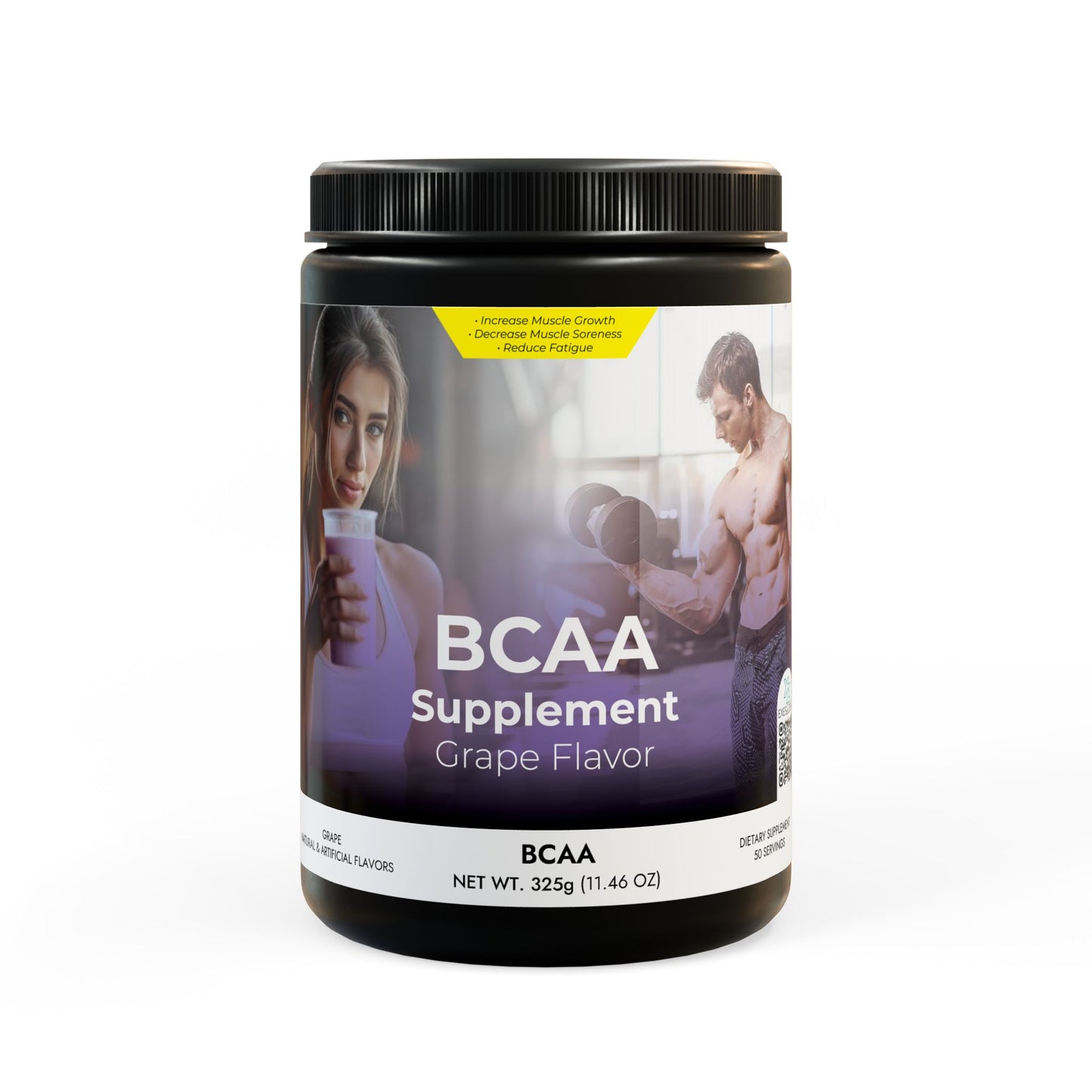 BCAA Supplement, Grape (325g, 11.46oz, 50 servings)