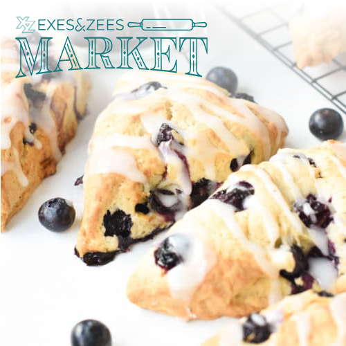 Blueberry White Chocolate Scones (8 Pack)
