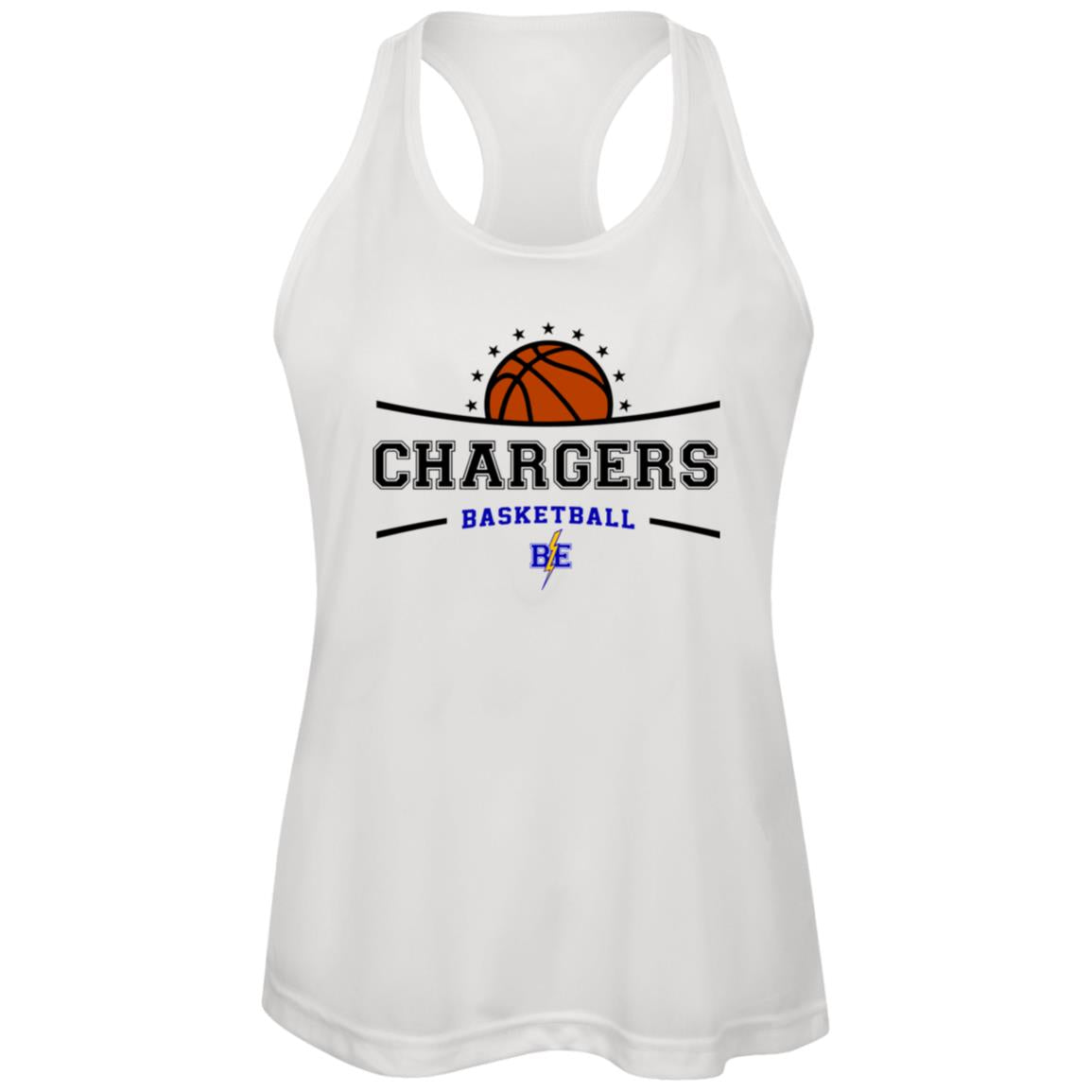 Chargers Basketball - Womens Zone Racerback Tank