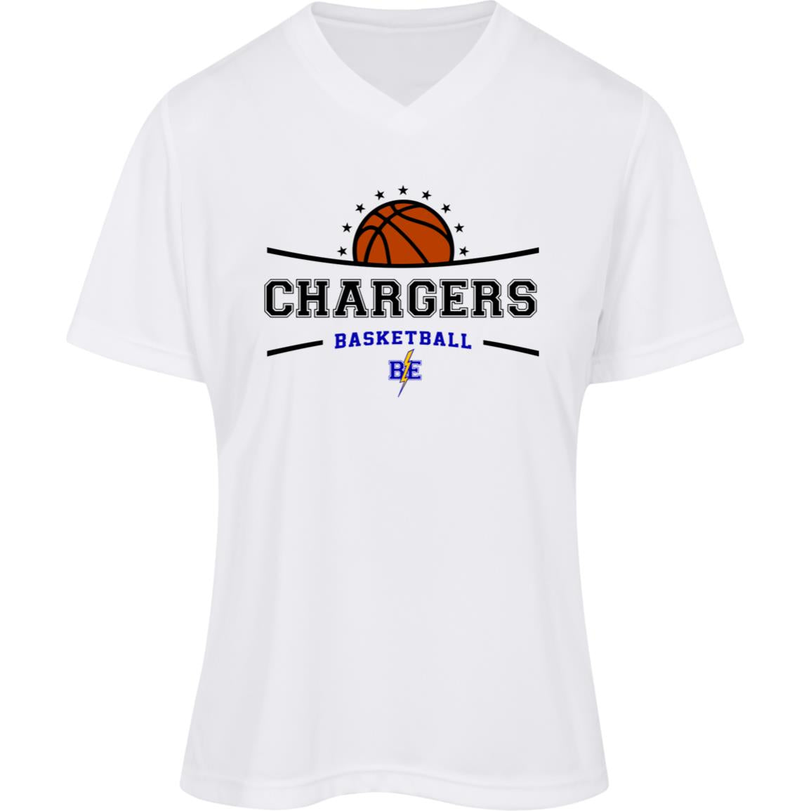 Chargers Basketball - Womens Zone Tee