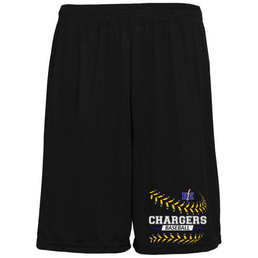 Chargers Baseball - Moisture-Wicking Pocketed 9 inch Inseam Training Shorts