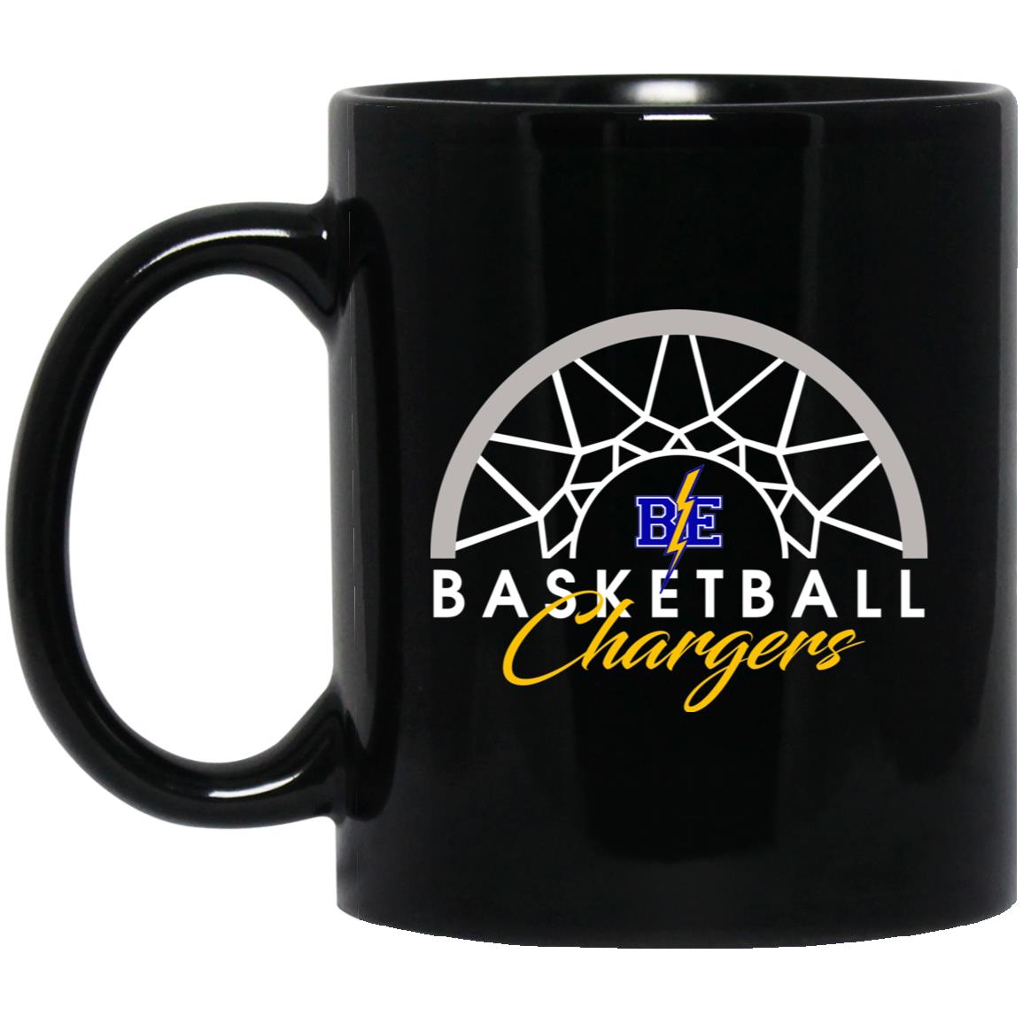 Chargers Basketball - 11oz Black Mug