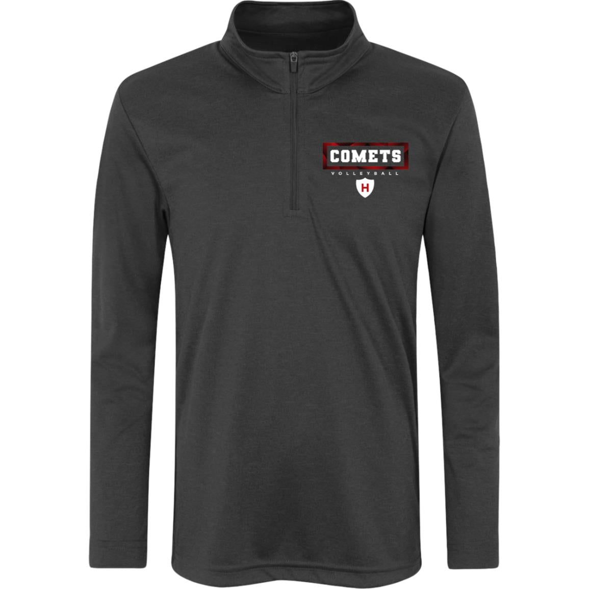 Comet Volleyball - Kids Heather Quarter Zip