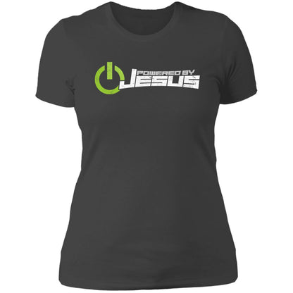 Powered by Jesus - Ladies' Boyfriend T-Shirt