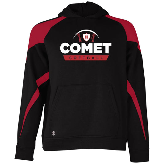 Comet Softball - Youth Athletic Colorblock Fleece Hoodie