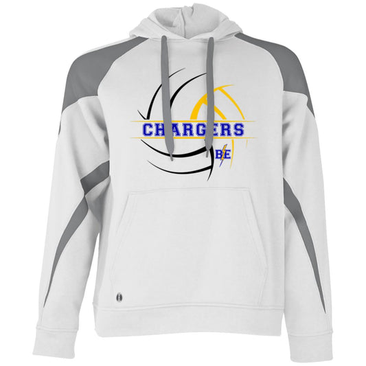 Chargers Volleyball - Athletic Colorblock Fleece Hoodie