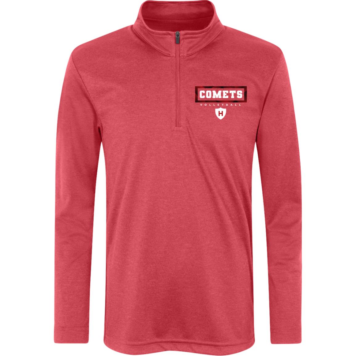 Comet Volleyball - Kids Heather Quarter Zip