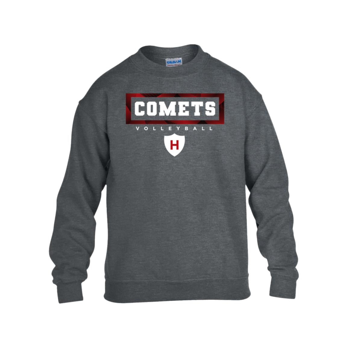 Comet Volleyball - Kids Heavy Blend Fleece Crew