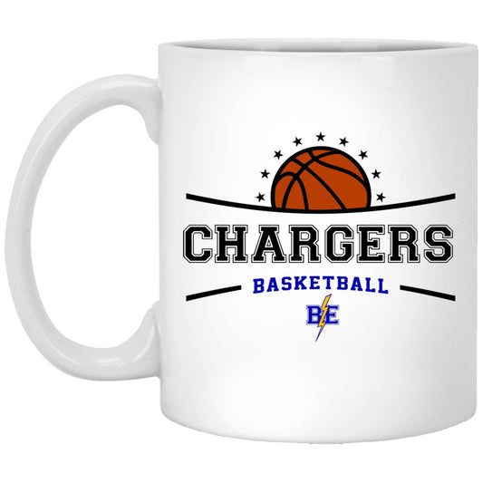 Chargers Basketball - 11oz White Mug