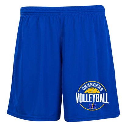 Chargers Volleyball - Ladies' Moisture-Wicking 7 inch Inseam Training Shorts