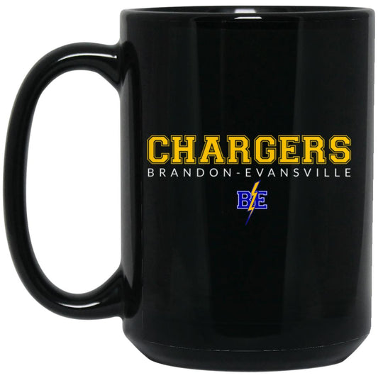 Chargers - 15oz Black Mug