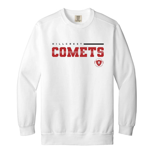 Hillcrest Comets - Garment-Dyed Adult Crewneck Sweatshirt