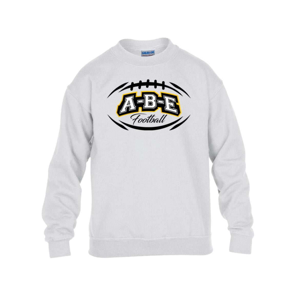 A-B-E Football - Kids Heavy Blend Fleece Crew