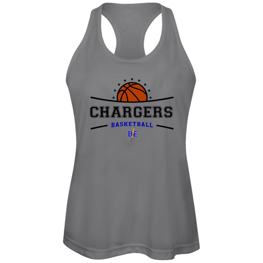 Chargers Basketball - Womens Zone Racerback Tank