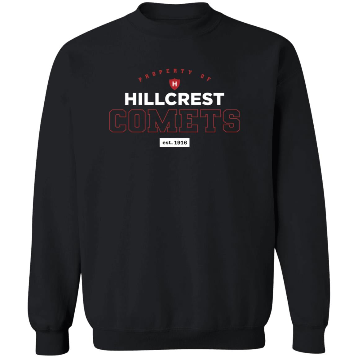 Hillcrest Comets - Crewneck Pullover Sweatshirt