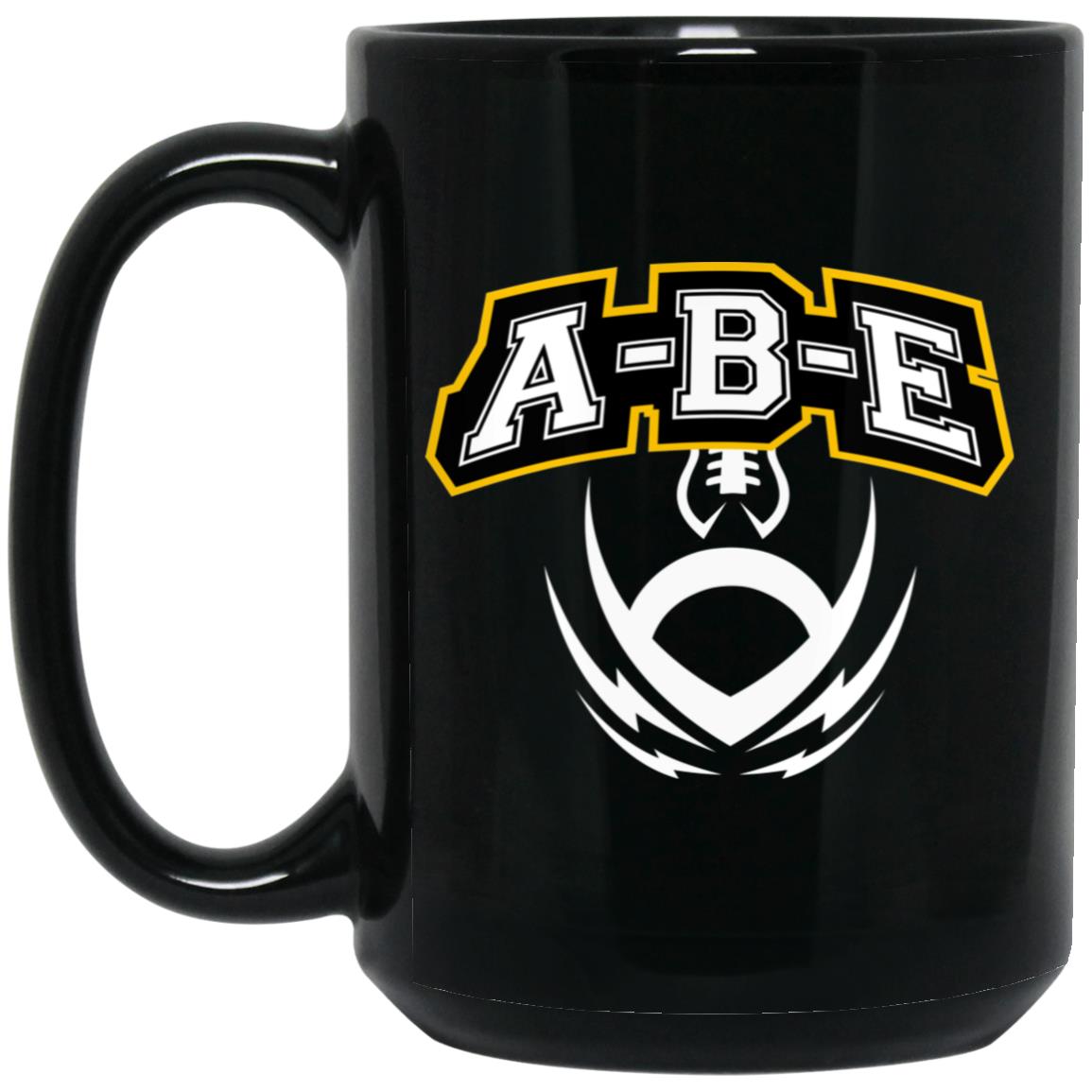 A-B-E Football - 15oz Black Mug