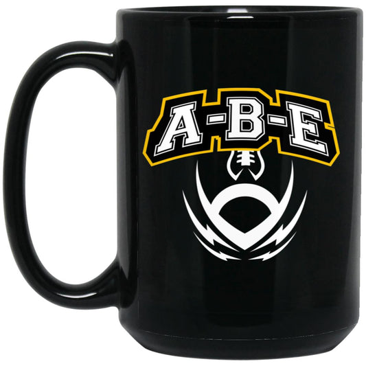 A-B-E Football - 15oz Black Mug