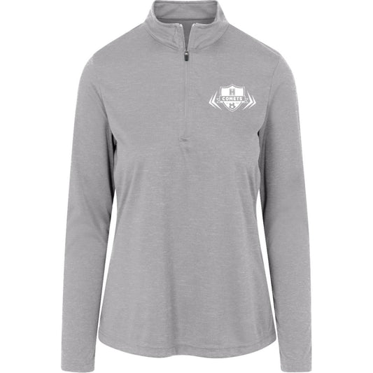 Comet Girls Soccer - Womens Heather Quarter Zip