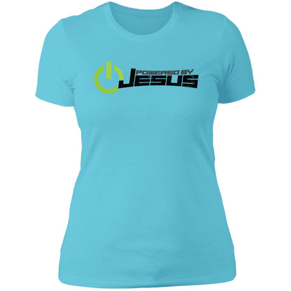 Powered by Jesus - Ladies' Boyfriend T-Shirt