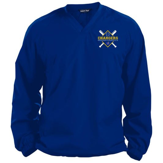 Chargers Softball - Pullover V-Neck Windshirt