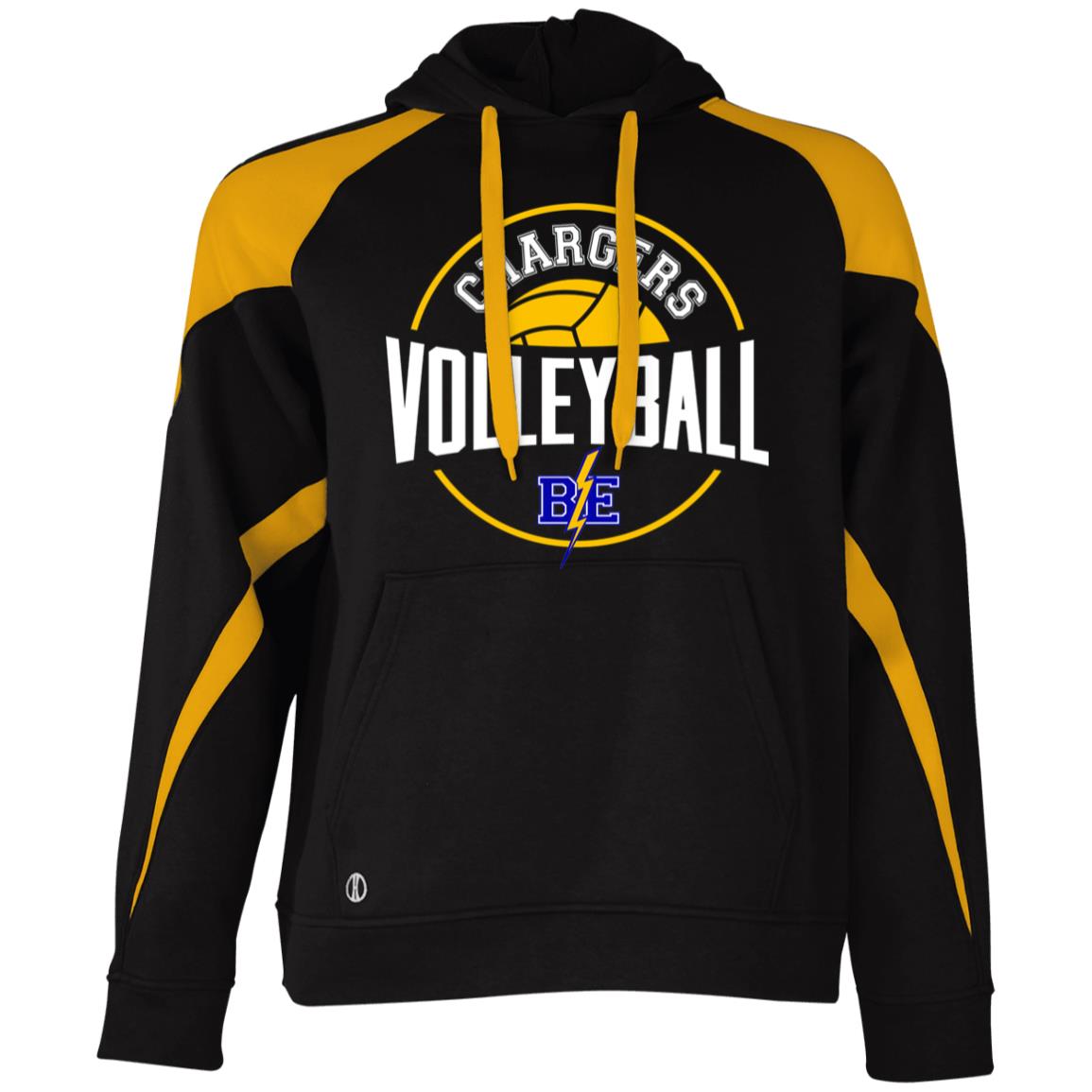 Chargers Volleyball - Athletic Colorblock Fleece Hoodie