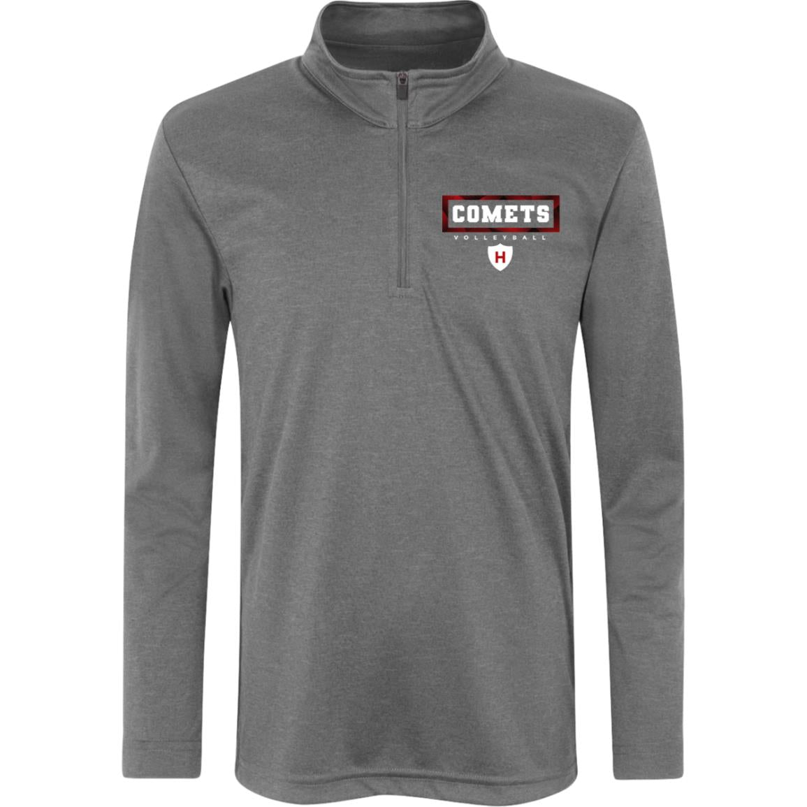 Comet Volleyball - Kids Heather Quarter Zip