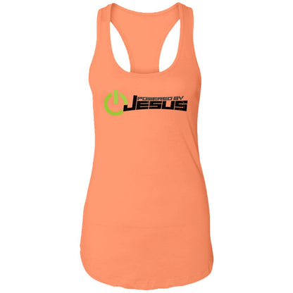 Powered by Jesus - Ladies Ideal Racerback Tank