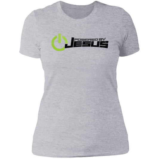 Powered by Jesus - Ladies' Boyfriend T-Shirt