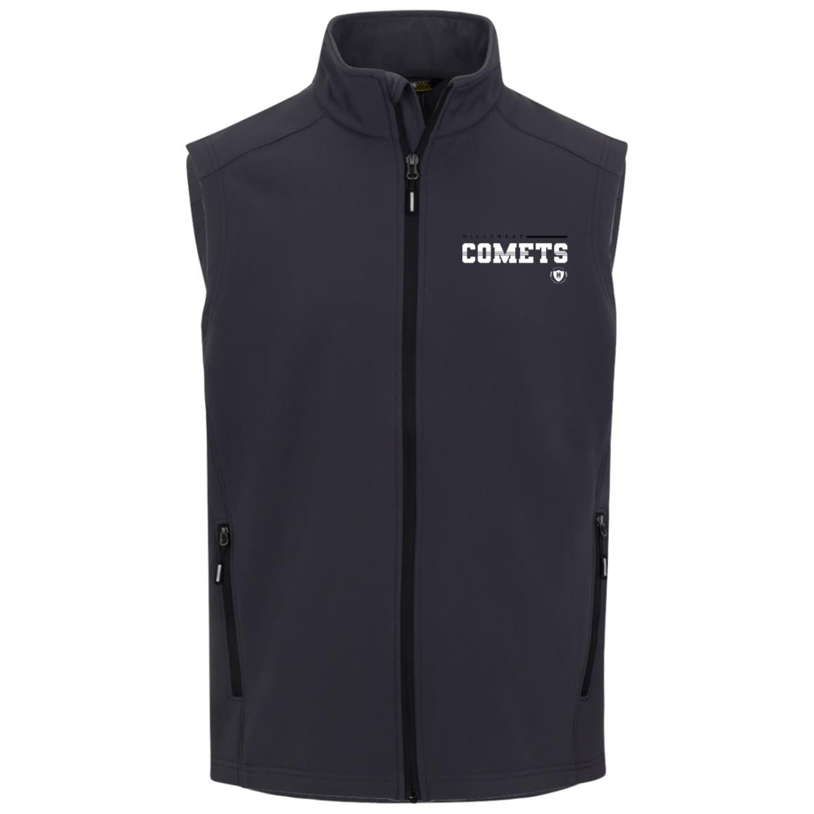 Hillcrest Comets - Mens Cruise Two-Layer Fleece Bonded Soft Shell Vest