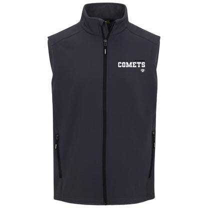 Hillcrest Comets - Mens Cruise Two-Layer Fleece Bonded Soft Shell Vest