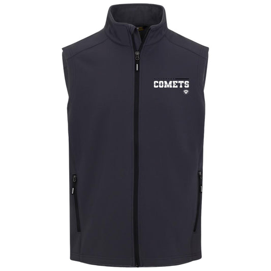 Hillcrest Comets - Mens Cruise Two-Layer Fleece Bonded Soft Shell Vest