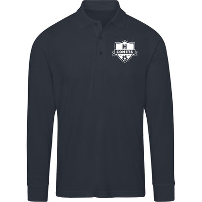 Comet Boys Soccer - Mens Pinnacle Long Sleeve Pique Polo