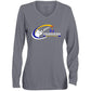 Chargers Trapshooting - Ladies' Moisture-Wicking Long Sleeve V-Neck Tee