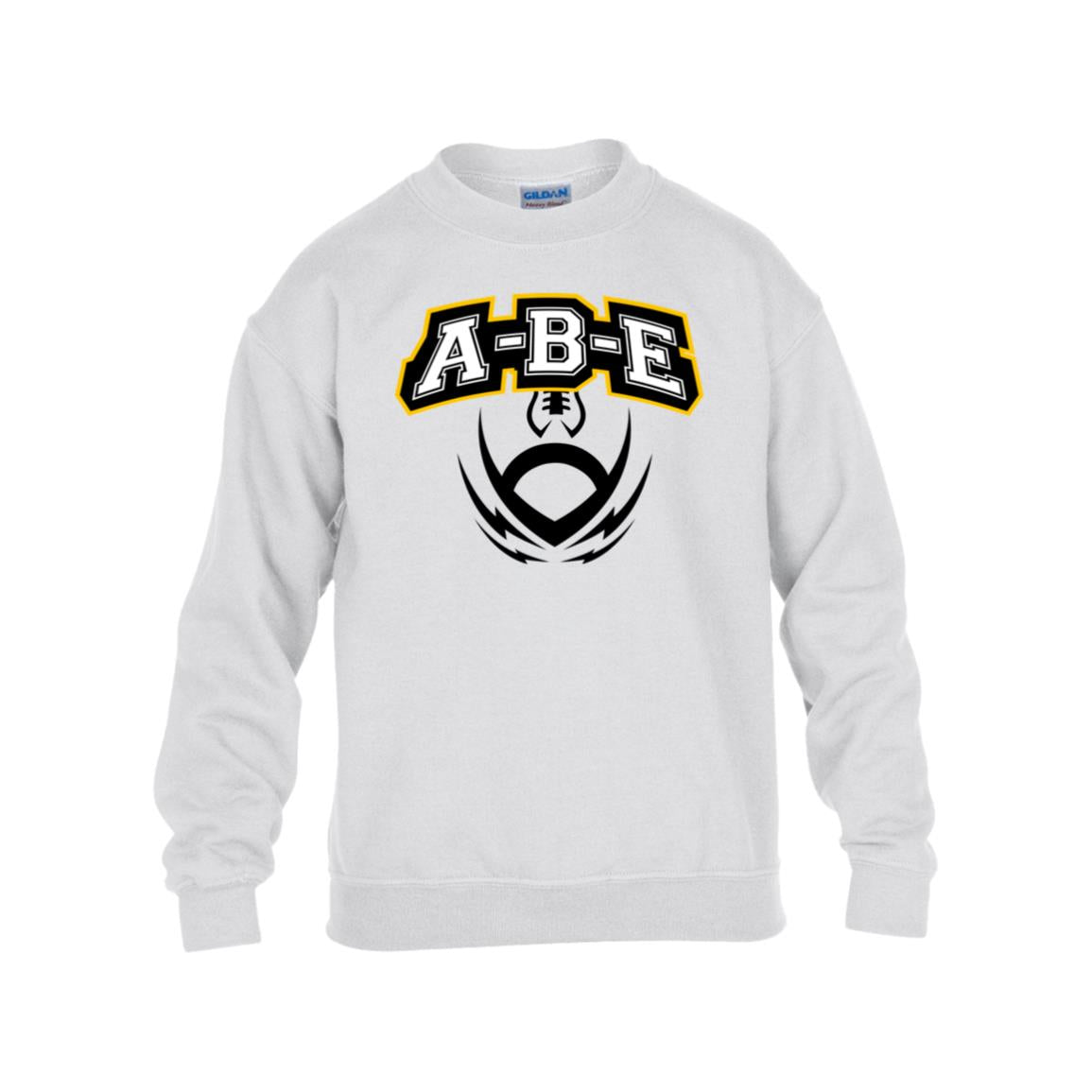 A-B-E Football - Kids Heavy Blend Fleece Crew