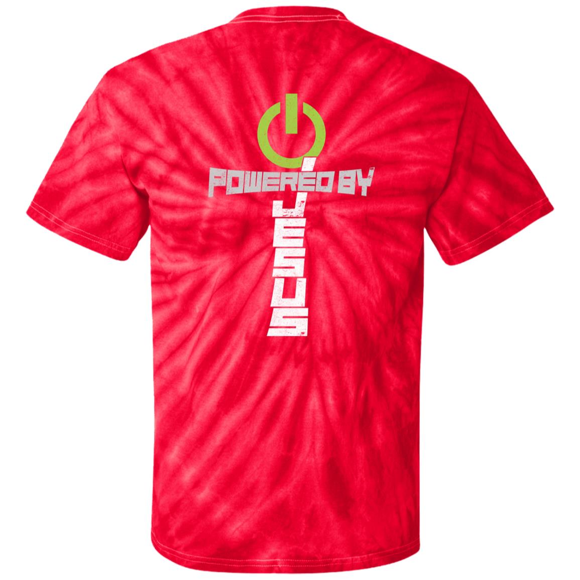 Powered by Jesus - 100% Cotton Tie Dye T-Shirt